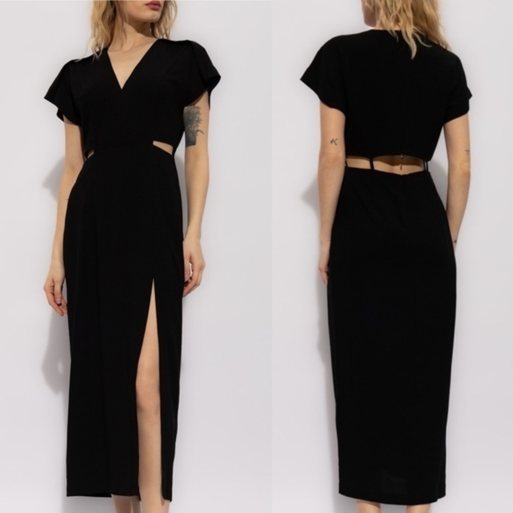 Iro BLACK ‘Evana’ dress with cut-outs size 36 (4-6 US) - Picture 1 of 7